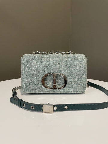 Dior Caro Small Macrocannage Mint Green