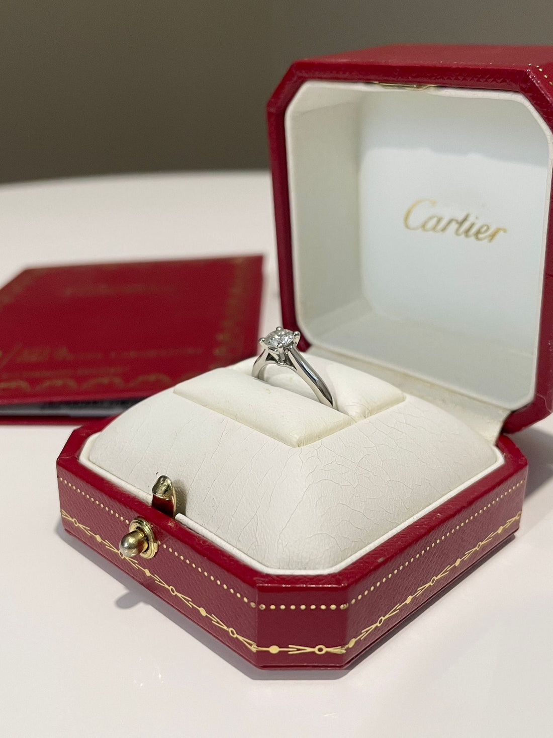 Cartier Brilliant Diamond Ring Platinum