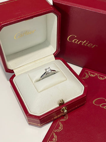Cartier Brilliant Diamond Ring Platinum