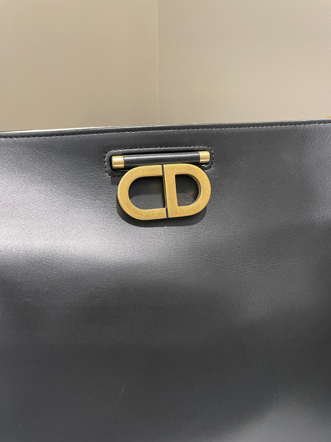 Dior J'adior Tote with Strap Black Calf Leather