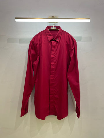 Hermes Chemise Masculine Shirt Dark Rouge