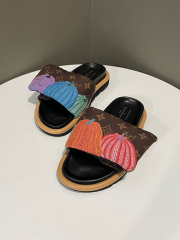 Louis Vuitton x Yayoi Kusama Pool Pillow Sandal Multicolor Size 36