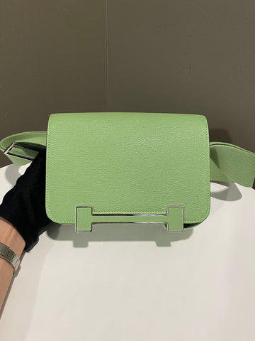 Hermes Geta Vert Criquet Chèvre