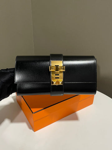Hermes Pochette Medor 23 Black Box