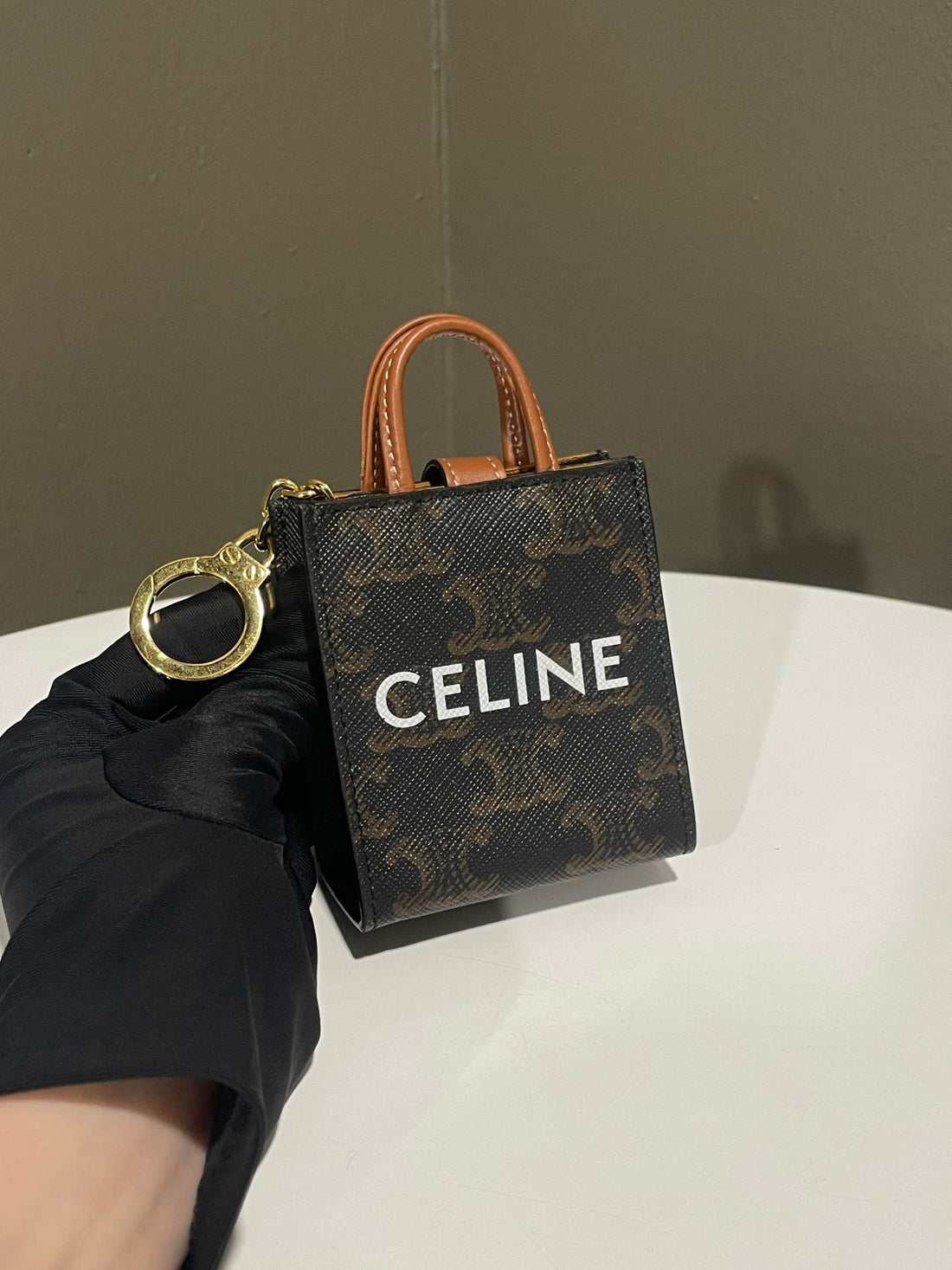 Celine Micro Vertical Cabas Triomphe Canvas