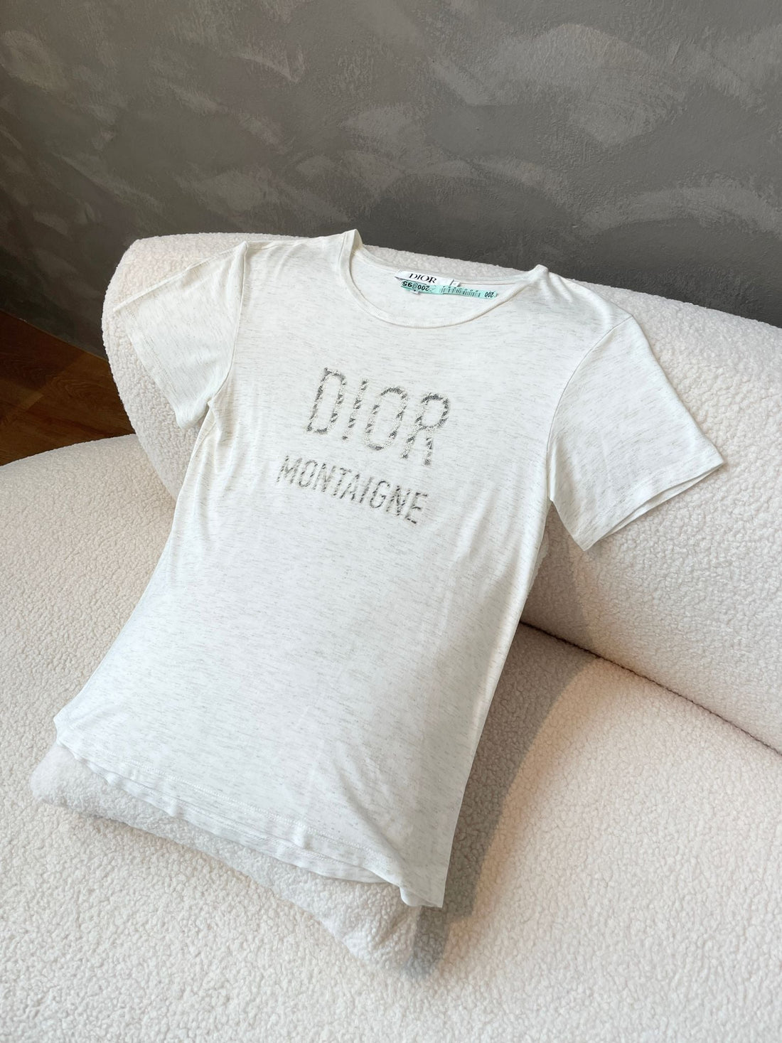 Dior Montaigne T-Shirt Ivory / Champagne