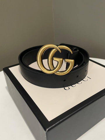 Gucci GG Marmont Belt Black