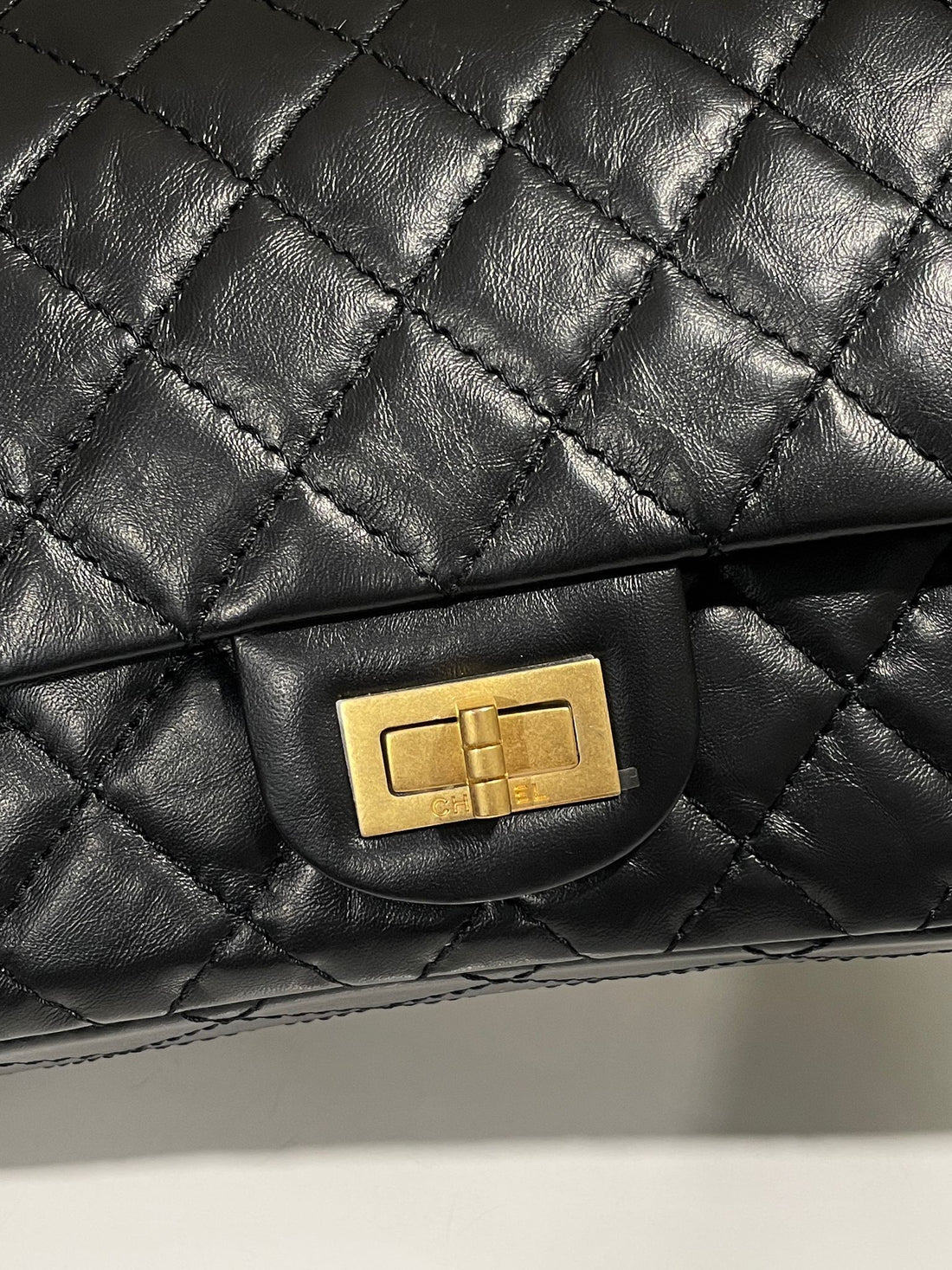 Chanel 2.55 225 Reissue Double Flap Black Calfskin