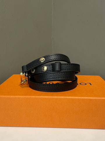 Louis Vuitton Strap Black Leather