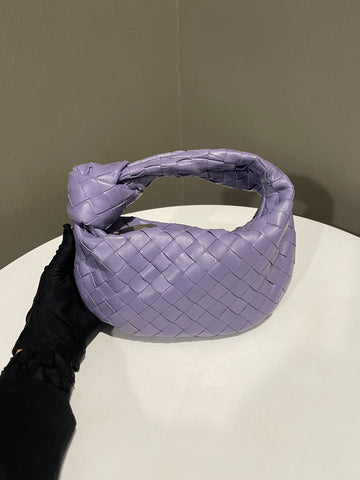 Bottega Veneta Mini Jodie Bag Lavender Ash Nappa Leather