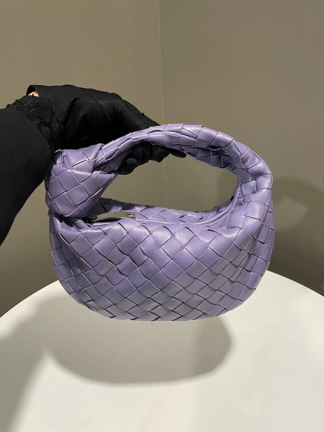 Bottega Veneta Mini Jodie Bag Lavender Ash Nappa Leather