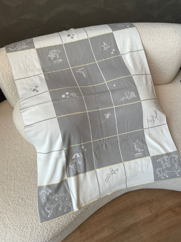 Hermes Cabriole Blanket Gris Perle