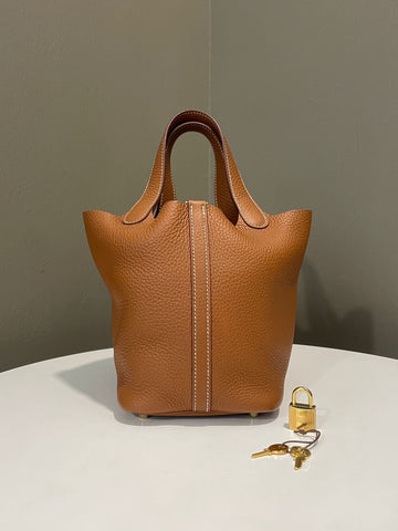 Hermes Picotin Lock 18 Gold Clemence