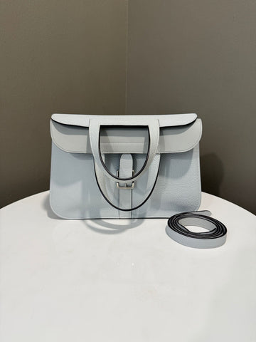 Hermes Halzan 31 Bleu Pale / Bleu Glacier Clemence