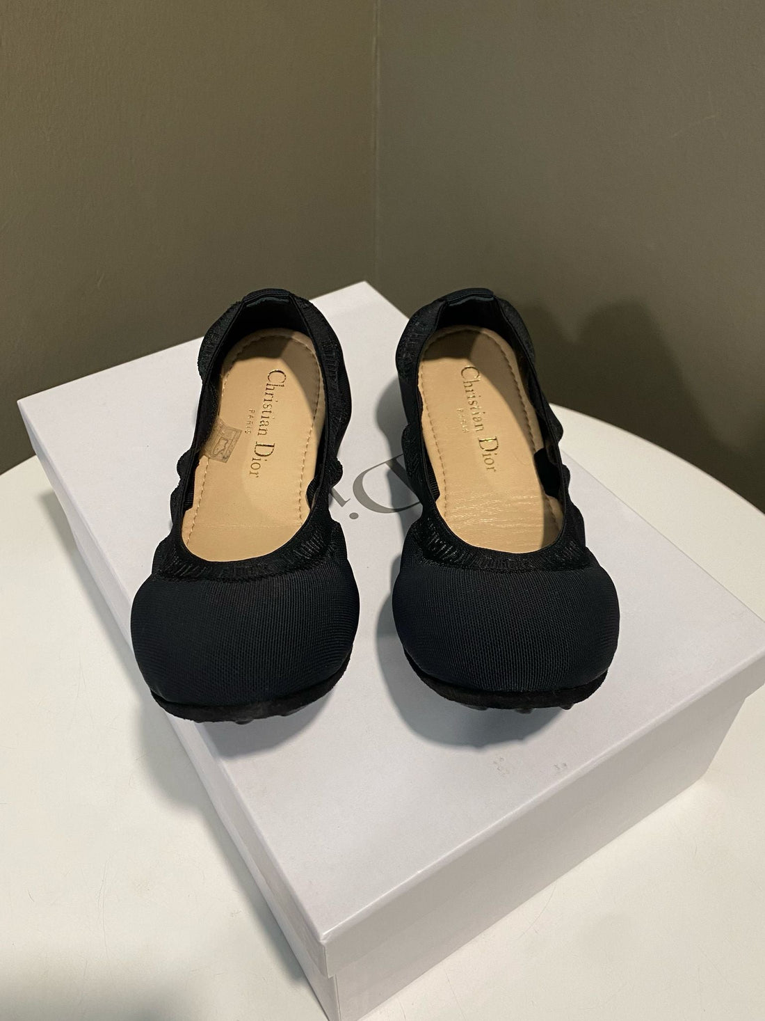 Dior Academy Lace Up Ballerina Black Size 36