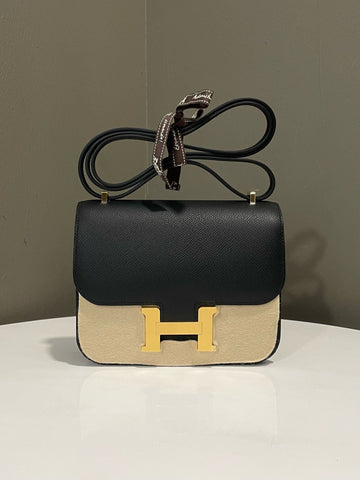 Hermes Constance Mirror 18 Black Epsom