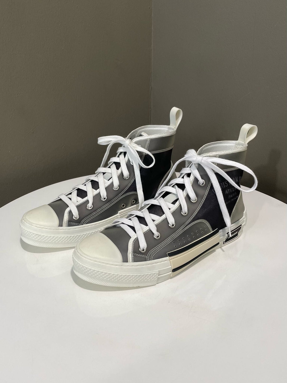 Dior B23 Grisoscuro Sneakers  Grey / White Canvas