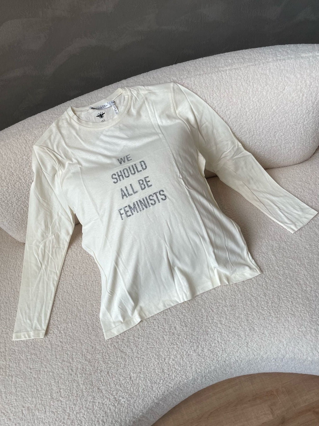 Dior Long Sleeve T Shirt Off White