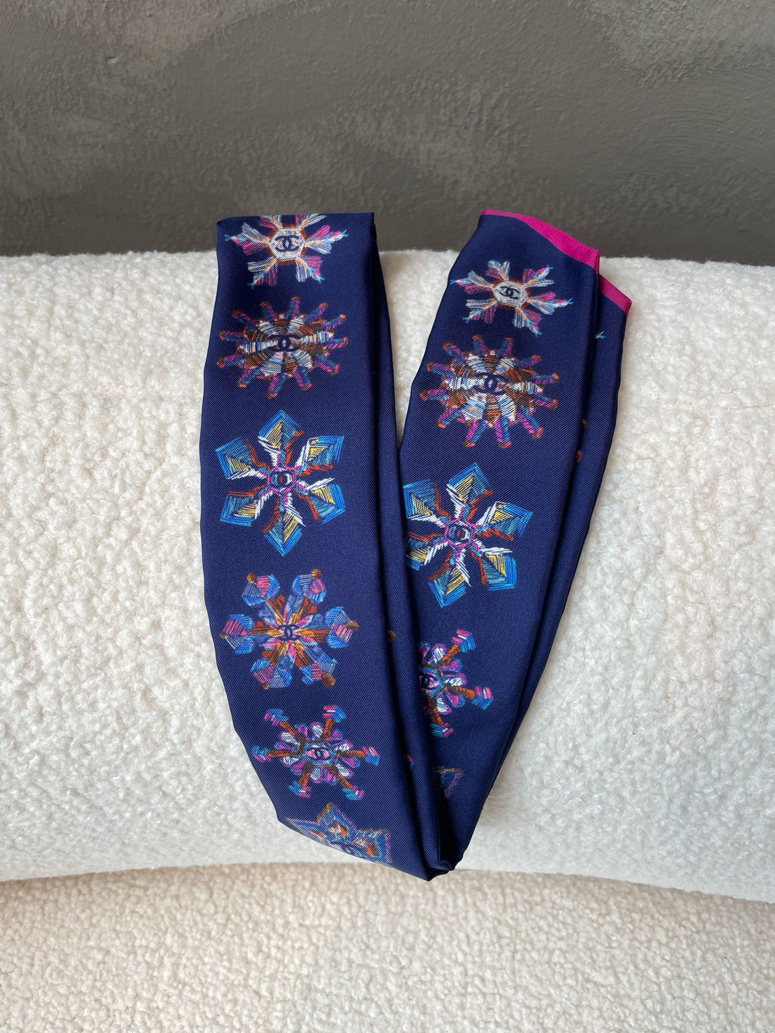 Chanel CC Snowflake Bandeau Indigo / Purple / Multicolor