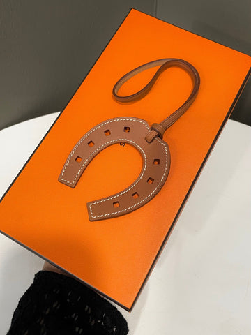 Hermes Paddock Fer A Cheval Charm Barenia