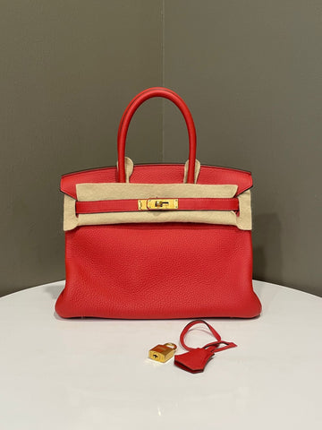 Hermes Birkin 30  Geranium Togo