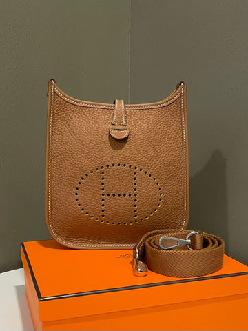 Hermes Mini Evelyn Gold