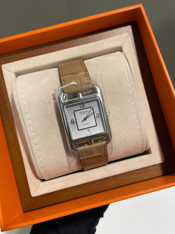 Hermes Montre Cape Watch  Mat Chai Alligator