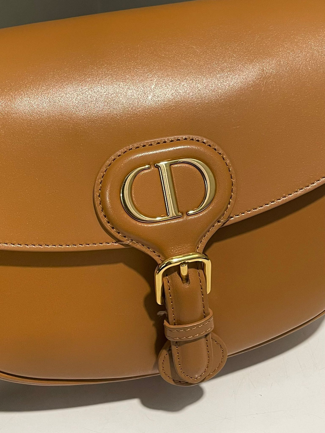 Dior Bobby Medium Camel Box Calfskin