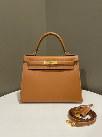 Hermes Kelly 28 Sellier Gold Epsom