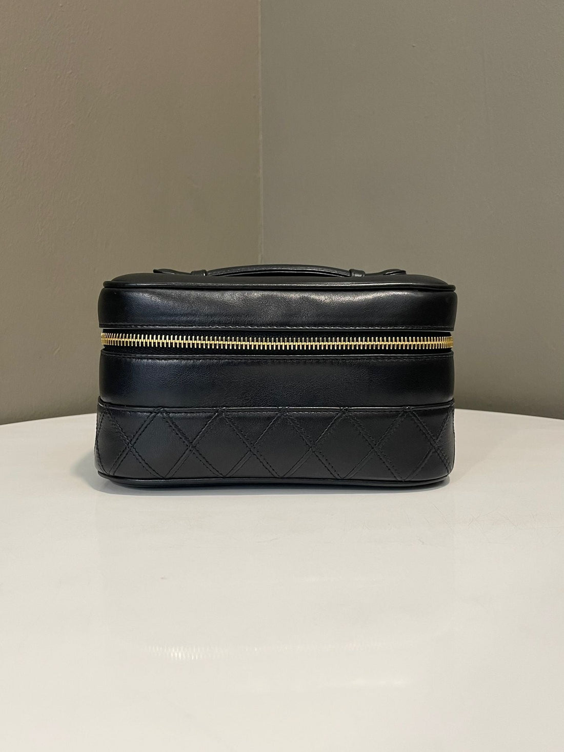 Chanel   Quilted Vanity Black Lambskin