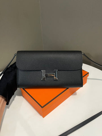 Hermes Constance To Go Black Noir Epsom