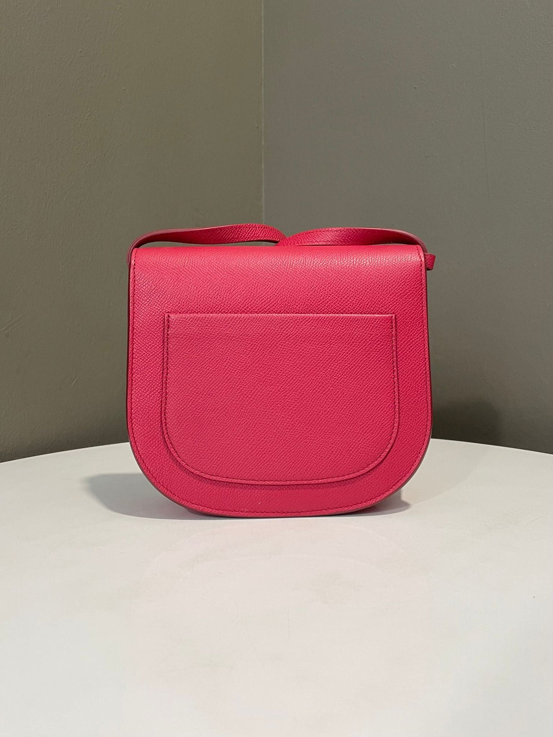 Celine Trotteur Bag Light Red Grainy Epsom Leather