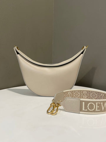 Loewe Luna Shoulder Bag Light Oat Calfskin