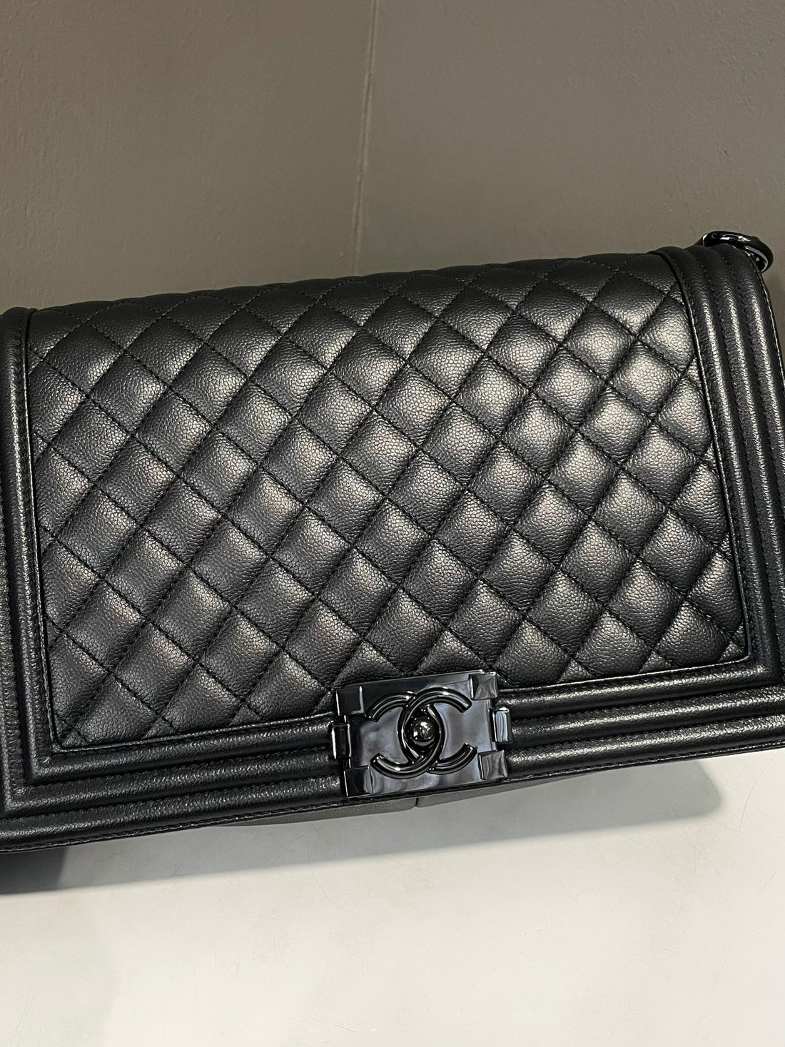 Chanel So Black Quilted New Medium Boy Black Caviar