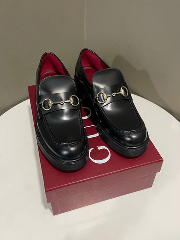 Gucci Horsebit 1953 Loafers  Black Leather Size 40