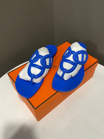 Hermès Egerie Sandal Electric Bleu Size 37