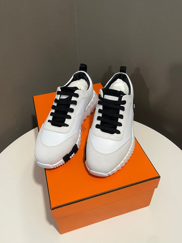 Hermes Bouncing Sneaker White / Black Size 38