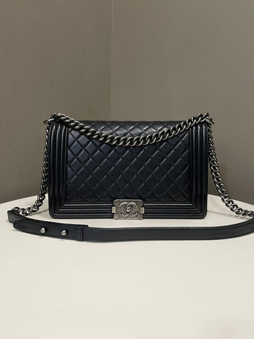 Chanel Quilted New Medium Boy Black