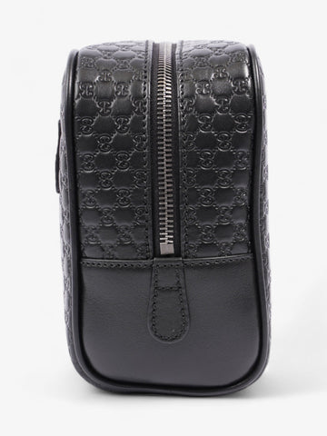 Gucci GG Wash Bag GG Supreme / Black Leather