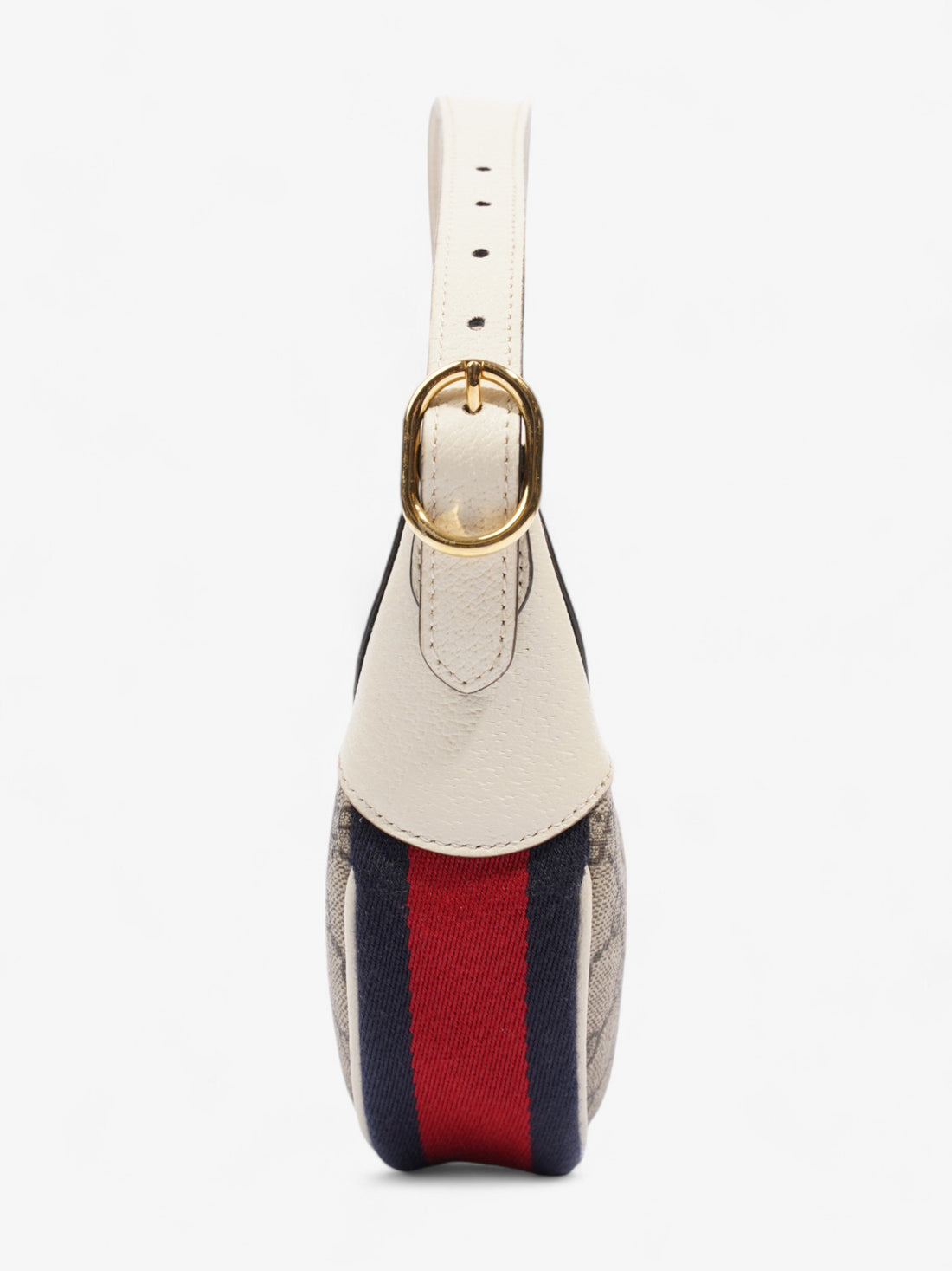 Gucci Ophidia GG Mini Bag Supreme / White Coated Canvas