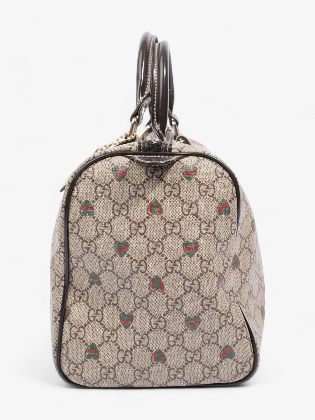 Gucci Boston Bag GG Supreme / Red / Green Coated Canvas