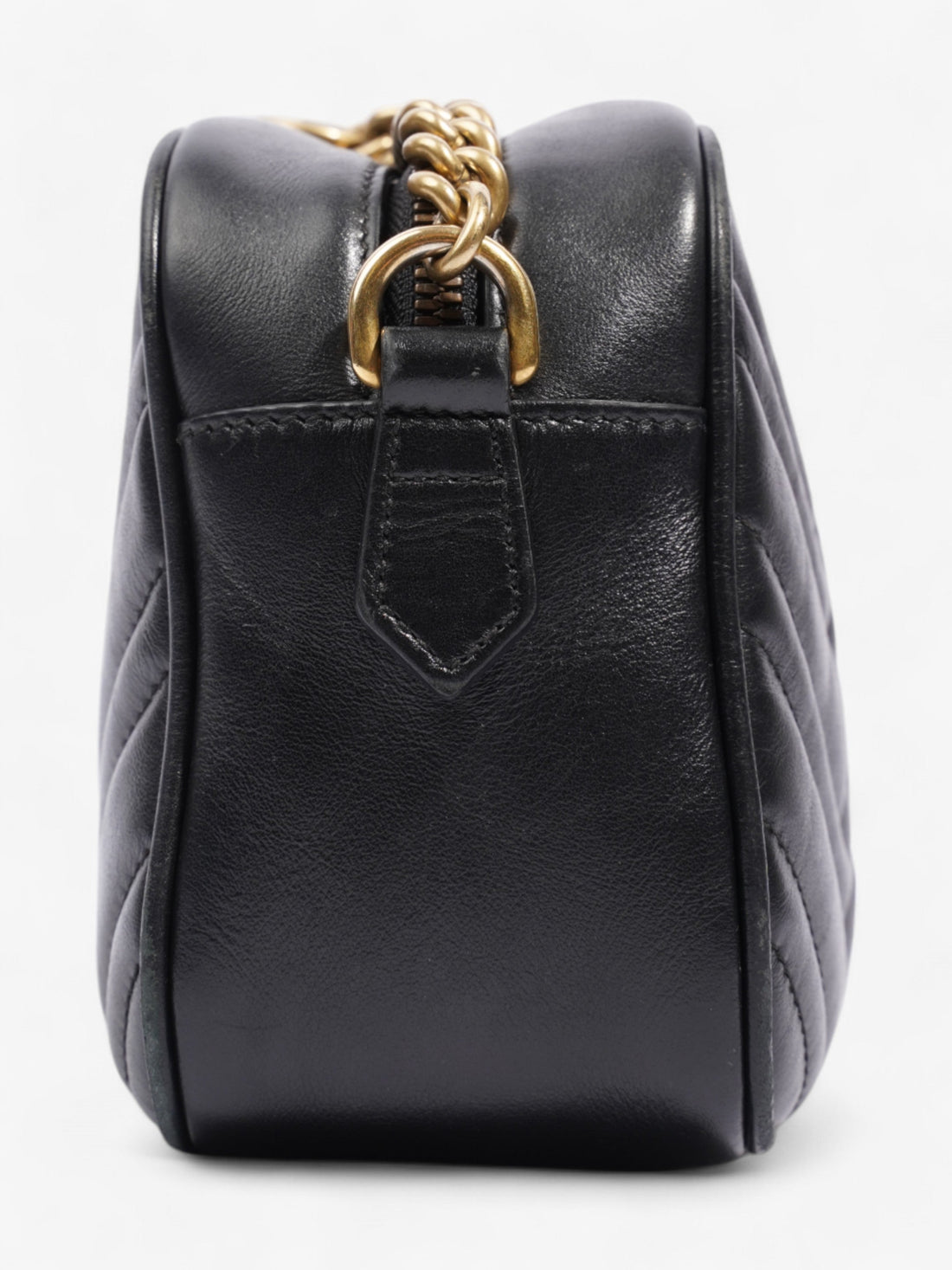Gucci Marmont Black Matelasse Leather Small