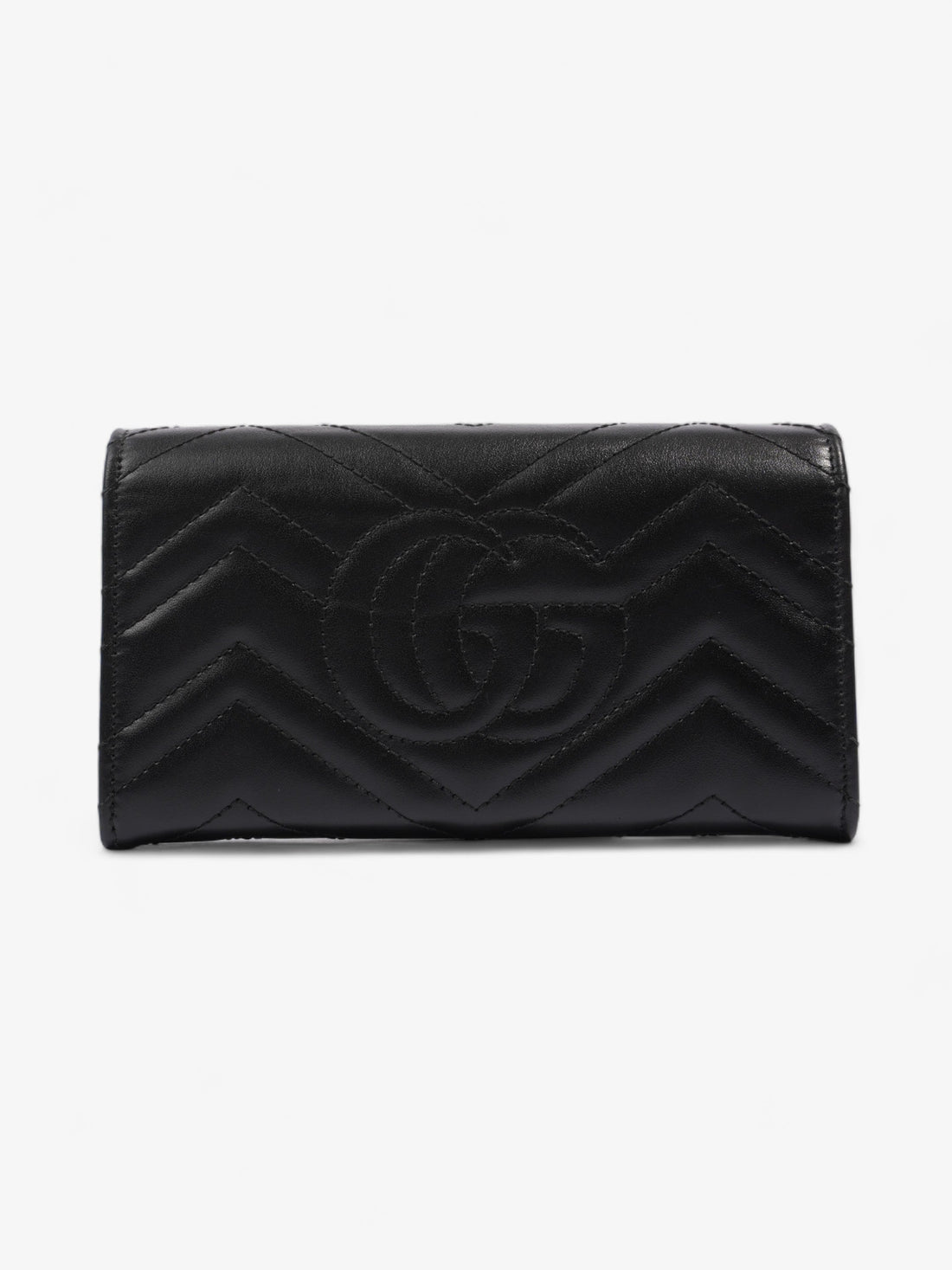 Gucci Gucci Marmont Continental Wallet Black Matelasse Leather