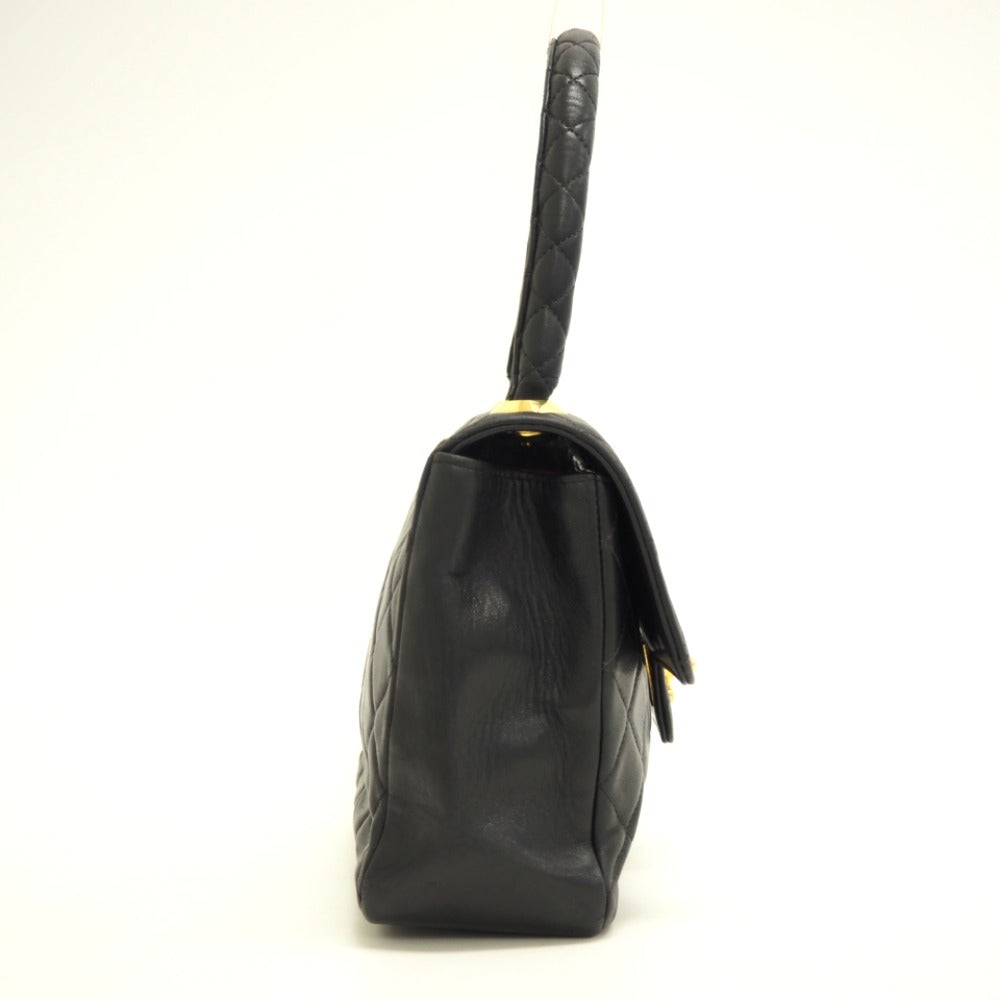 CHANEL Handbag lambskin black COCO Mark Matrasse