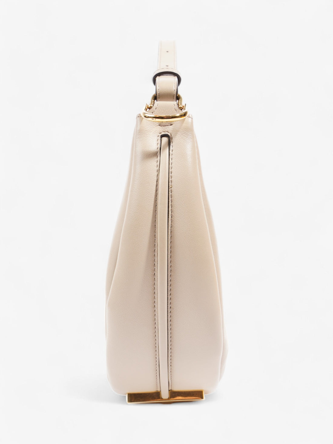 Fendi Fendigraphy Dove Grey Calfskin Leather Small