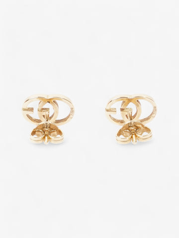 Gucci GG Marmont Stud Earrings Gold Yellow Gold