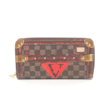 Louis Vuitton   Coated Canvas Leather Long Wallet (Bi-Fold)