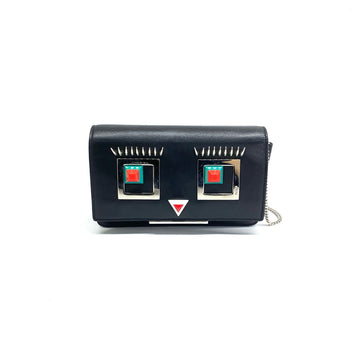 Fendi Hypnoteyes Leather Shoulder Bag