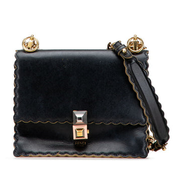 Fendi Kan I Calf Leather Shoulder Bag