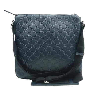 GUCCI Courrier Zip GG Leather Messenger Bag Blue 406408